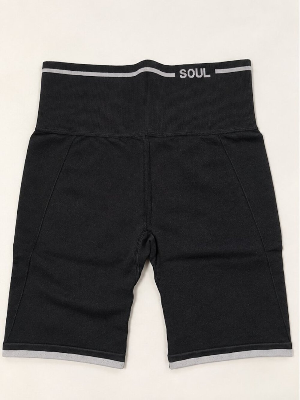 Soul by SoulCycle Black Ribbed Biker Shorts Size S